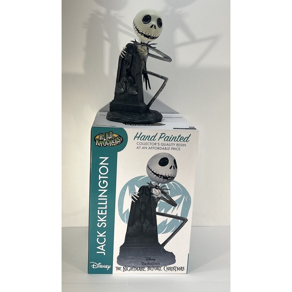 NECA The Nightmare Before Christmas: Graveyard Jack Head Knocker 8"H Bobble head